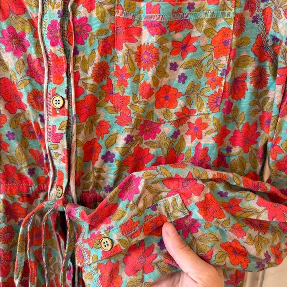 Natural Life Long Sleeve Floral Dress - Picture 4 of 5